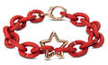 Red Rubber X w Bronze Star