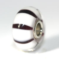 Trollbeads gallery white stripe